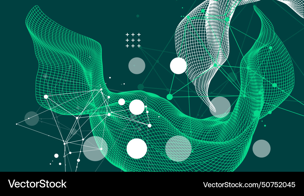 Abstract wave is made in a frame style template Abstract wave is made in a frame style template vector image