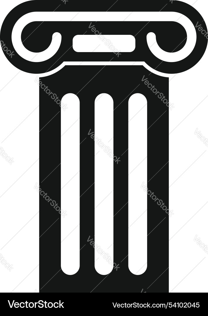 Antique column representing classical architecture Antique column representing classical architecture Vector Image