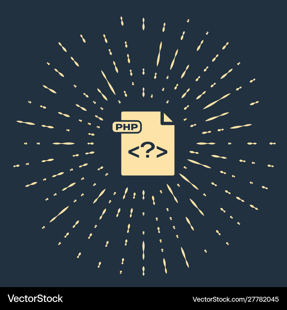 Beige php file document download button icon Beige php file document download button icon vector image