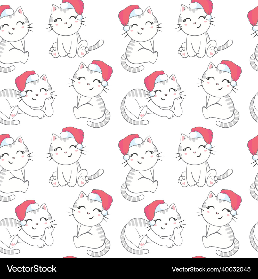 Christmas seamless pattern with the image Christmas seamless pattern with the image Vector Image