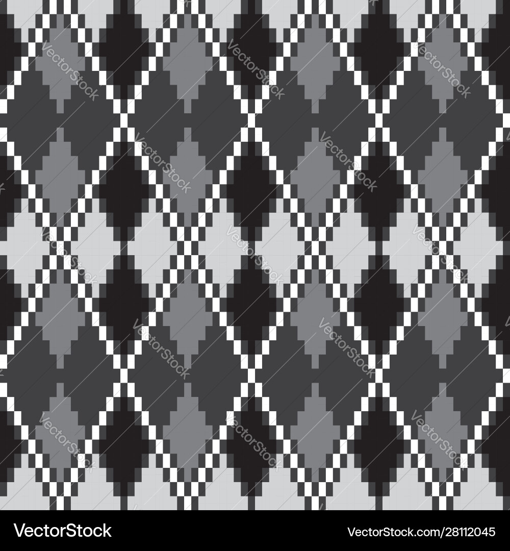 Classic Diamond Argyle Pattern Vector Image