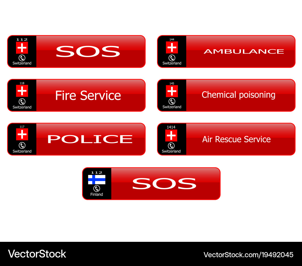 Hot line number buttons Vector Image