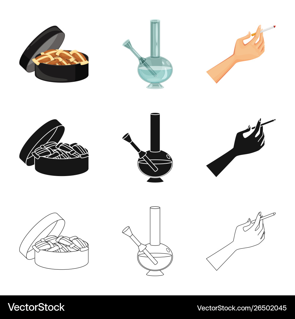 Isolated object refuse and stop logo Vector Image