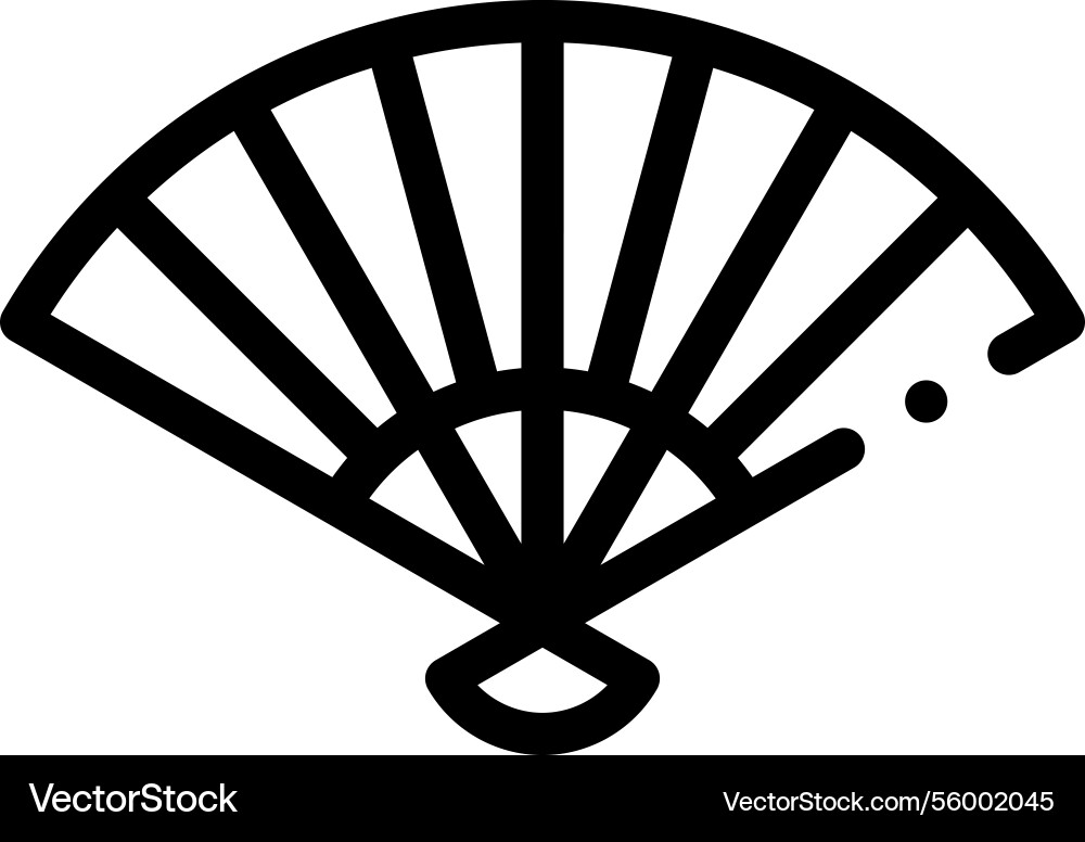 Paper lamp icon thin linear style design isolated Paper lamp icon thin linear style design isolated vector image
