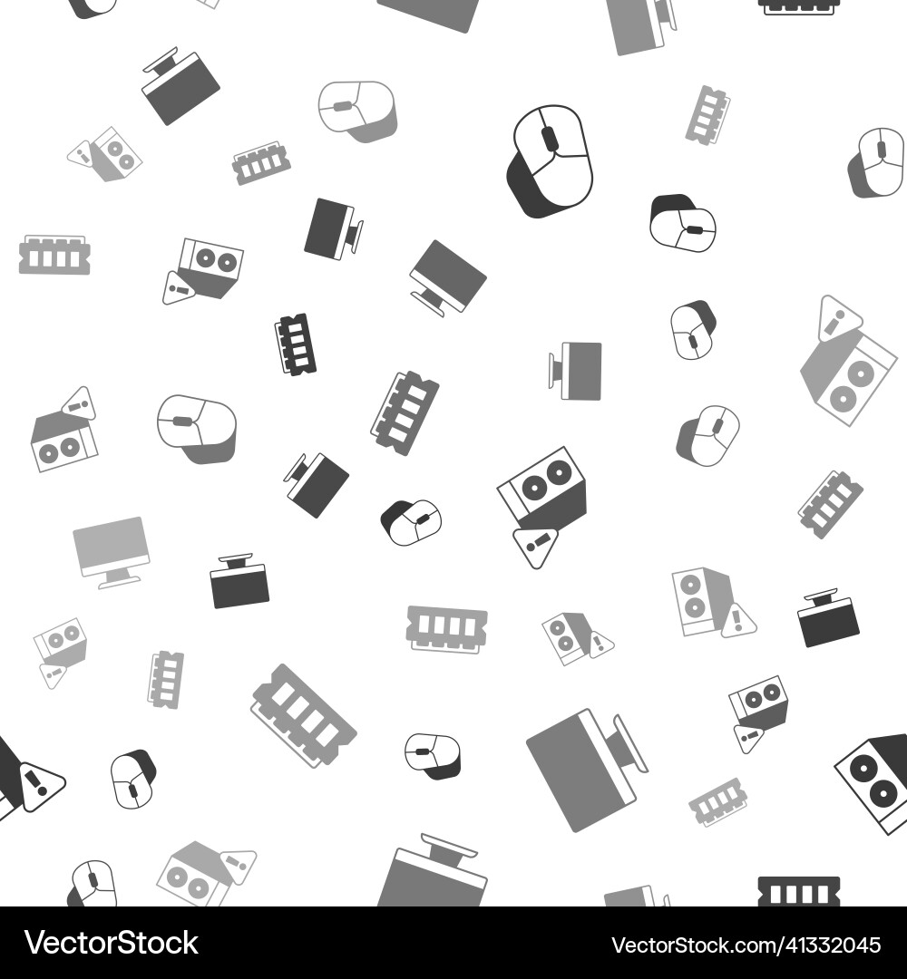 Set computer mouse monitor screen case Set computer mouse monitor screen case Vector Image