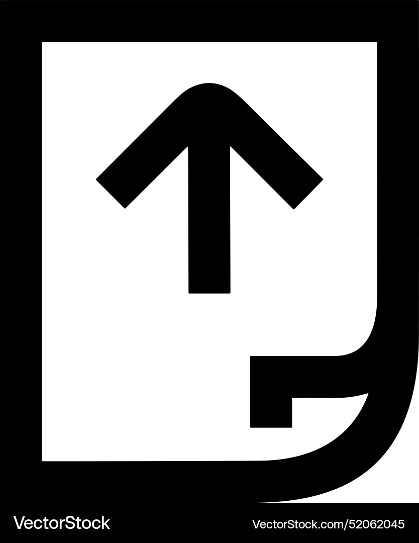 Upload outline icon symbol image Vector Image