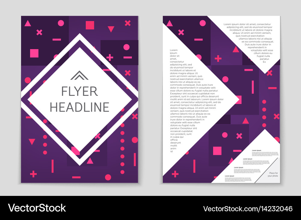 Abstract layout background set for art vector image