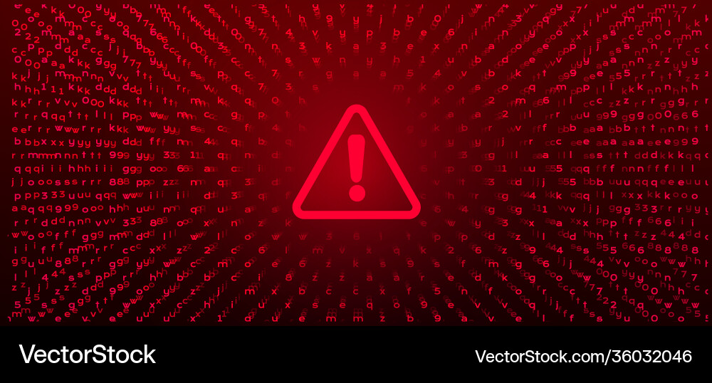 Abstrakt rote Hintergrund mit binären Code Malware vektorbild
