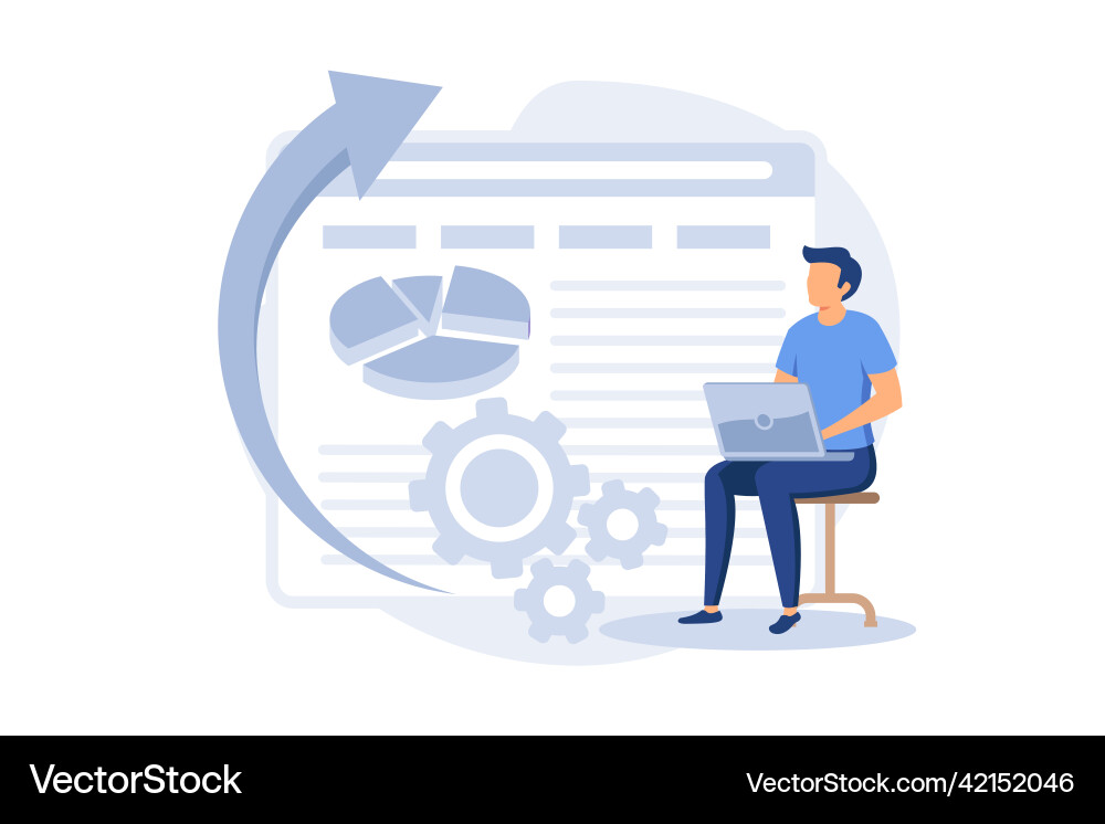 Alt tag optimization abstract concept website Vector Image