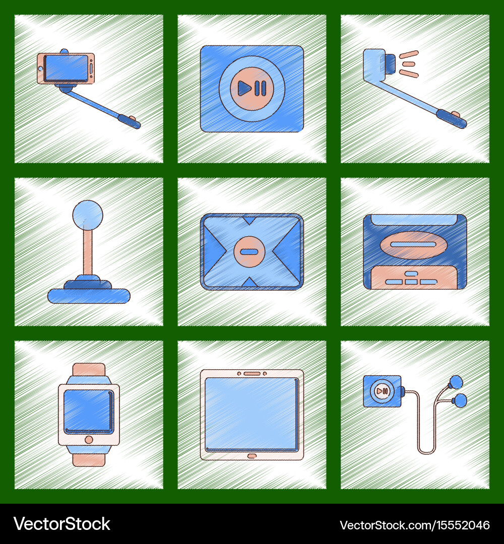 Assembly flat shading style vector image