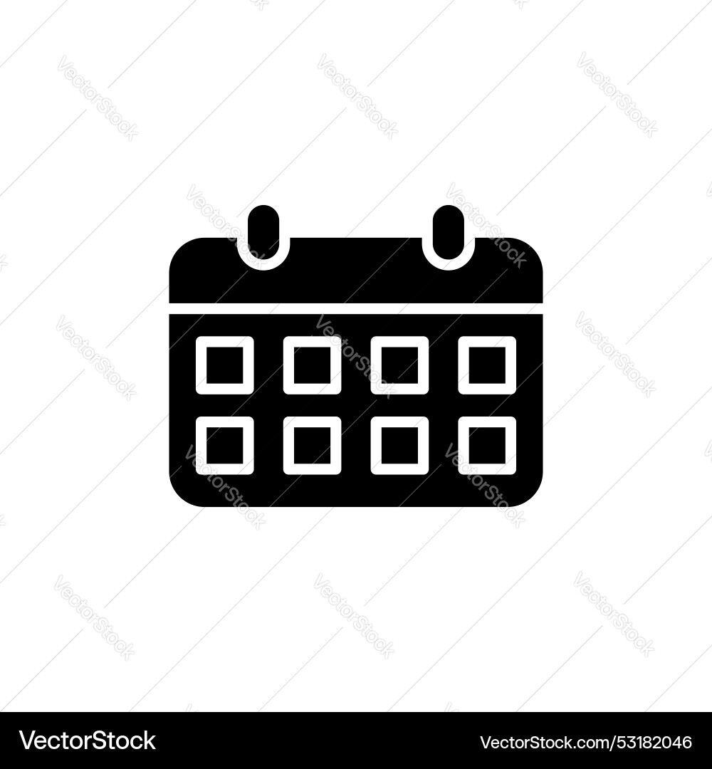Calendar icon set day week month or year Vector Image