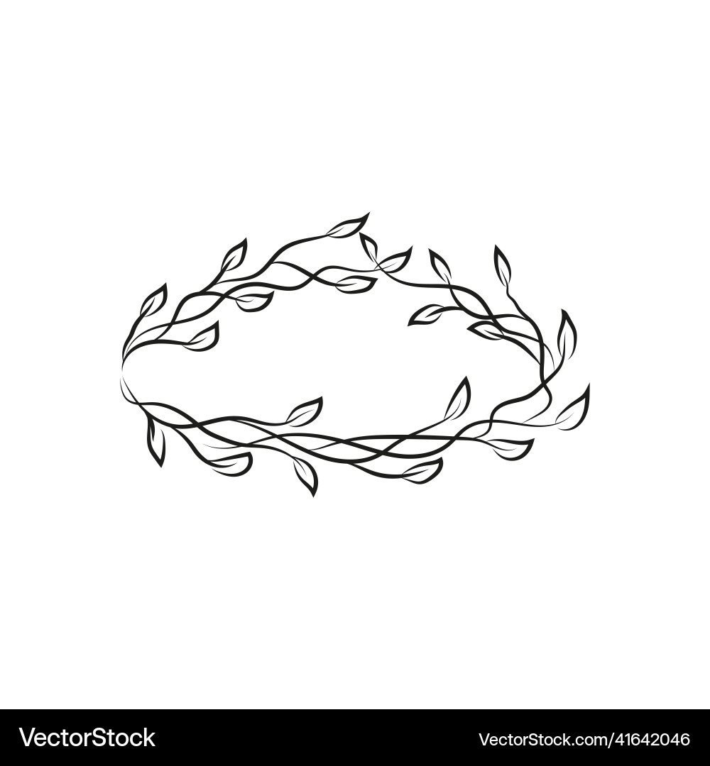 Elegant rustic frame for summer design Elegant rustic frame for summer design vector image