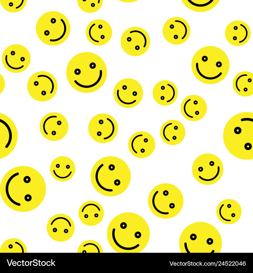 Emoji nahtlose Muster Hintergrund einfaches Lächeln Emoji nahtlose Muster Hintergrund einfaches Lächeln vektorbild