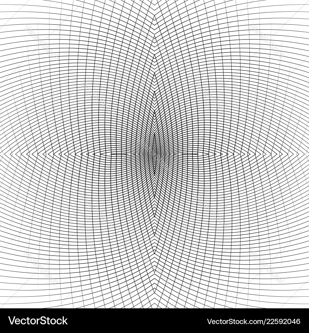 Grid of distorted dynamic lines repeatable curved Grid of distorted dynamic lines repeatable curved vector image