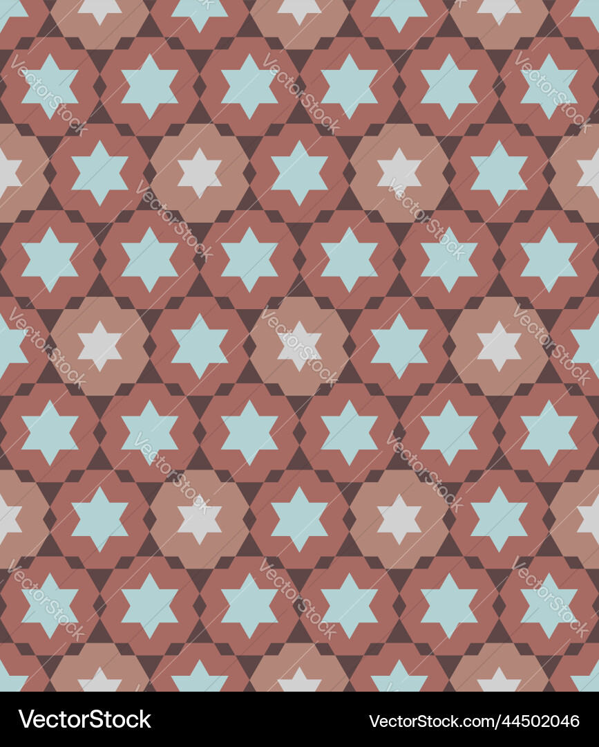 Seamless background hexagon pattern brick red Seamless background hexagon pattern brick red vector image