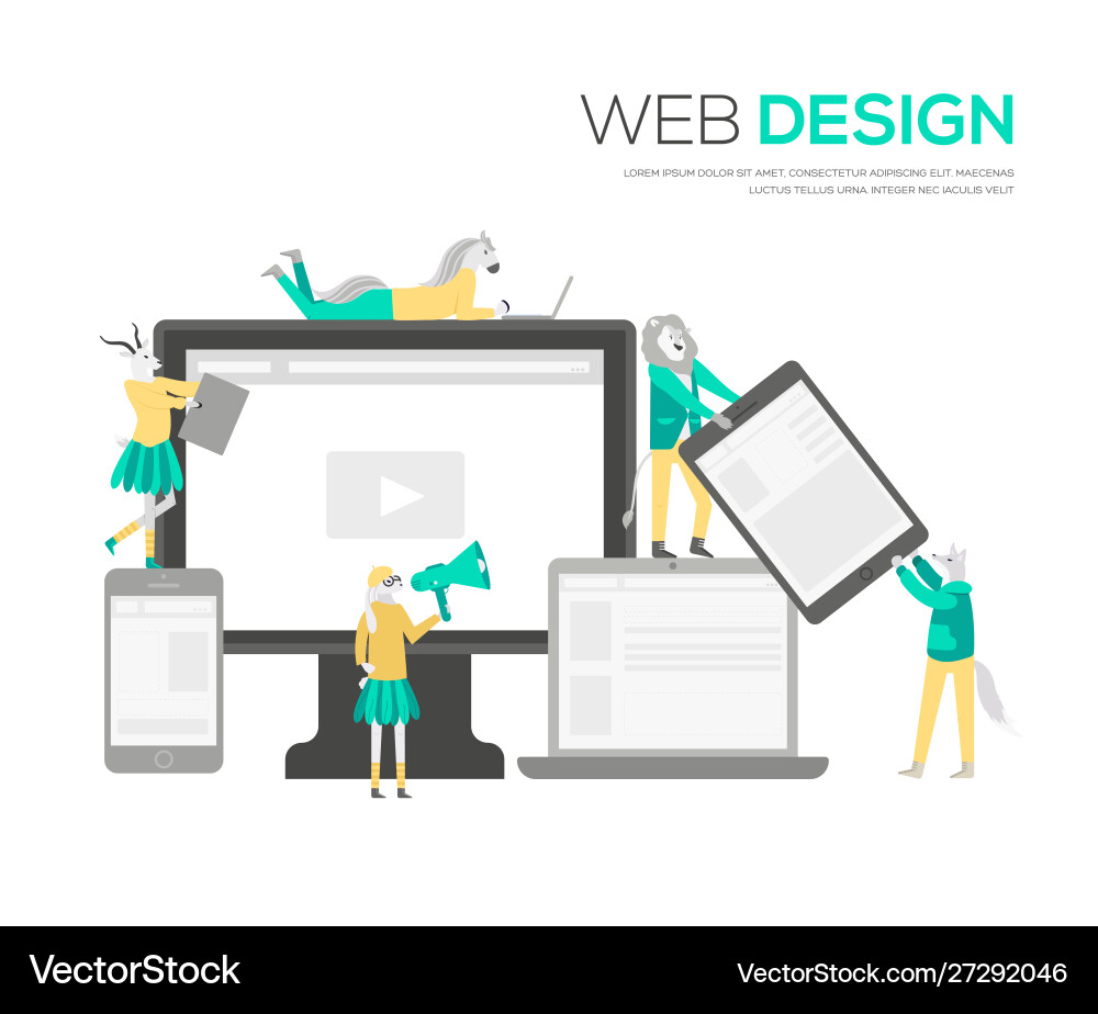 Webdesign-Struktur und ist öffentlich Vektorbild