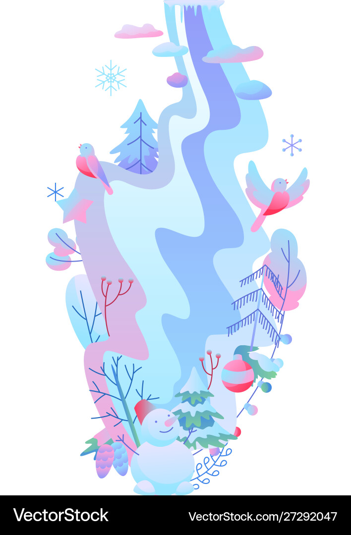 Background with winter items Background with winter items vector image