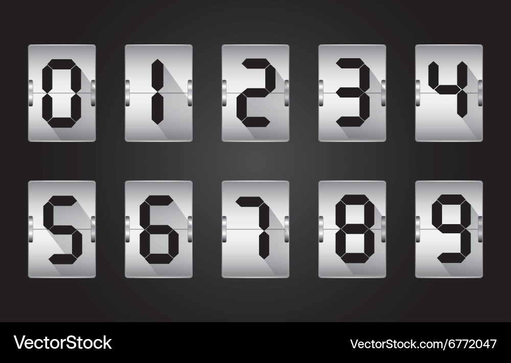 Codes and digits vector image