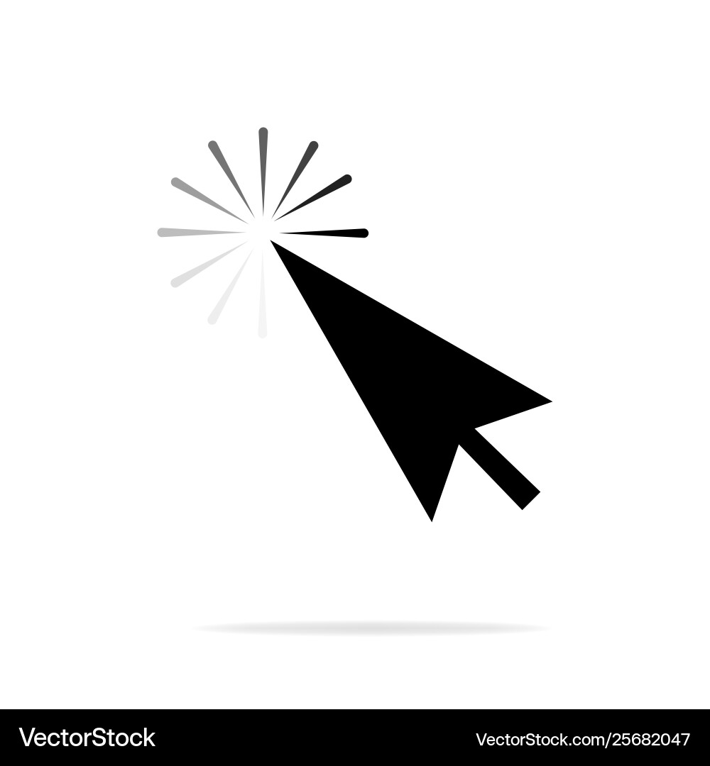 Computer Maus klicken Cursor grau Pfeil-Symbol Computer Maus klicken Cursor grau Pfeil-Symbol vektorbild