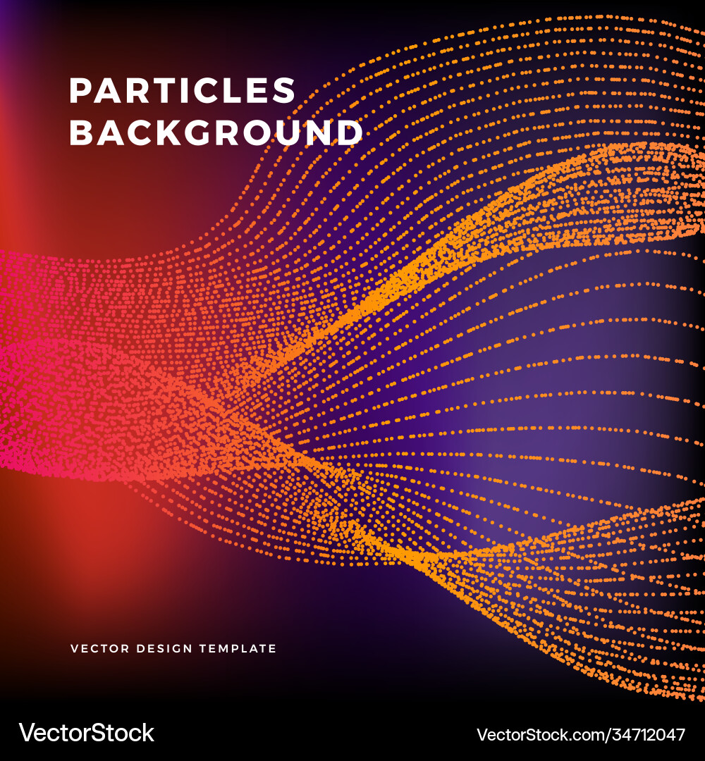 Dynamic Particle Background vector image