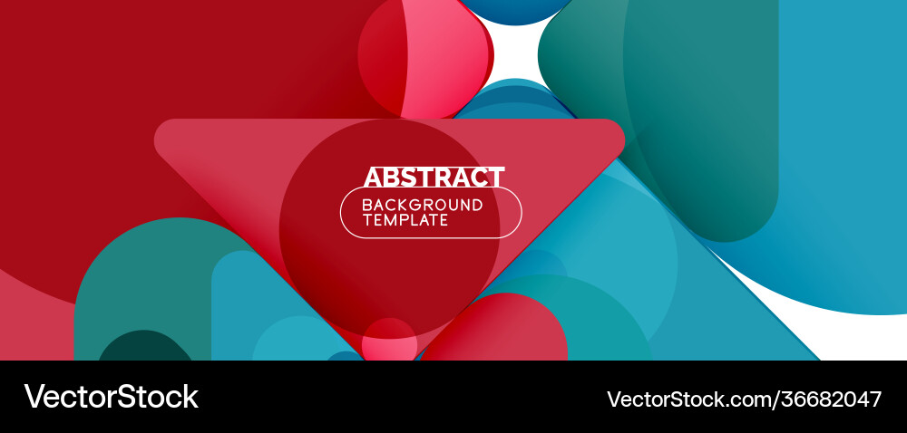 Flat geometric round shapes and dynamic lines Flat geometric round shapes and dynamic lines Vector Image