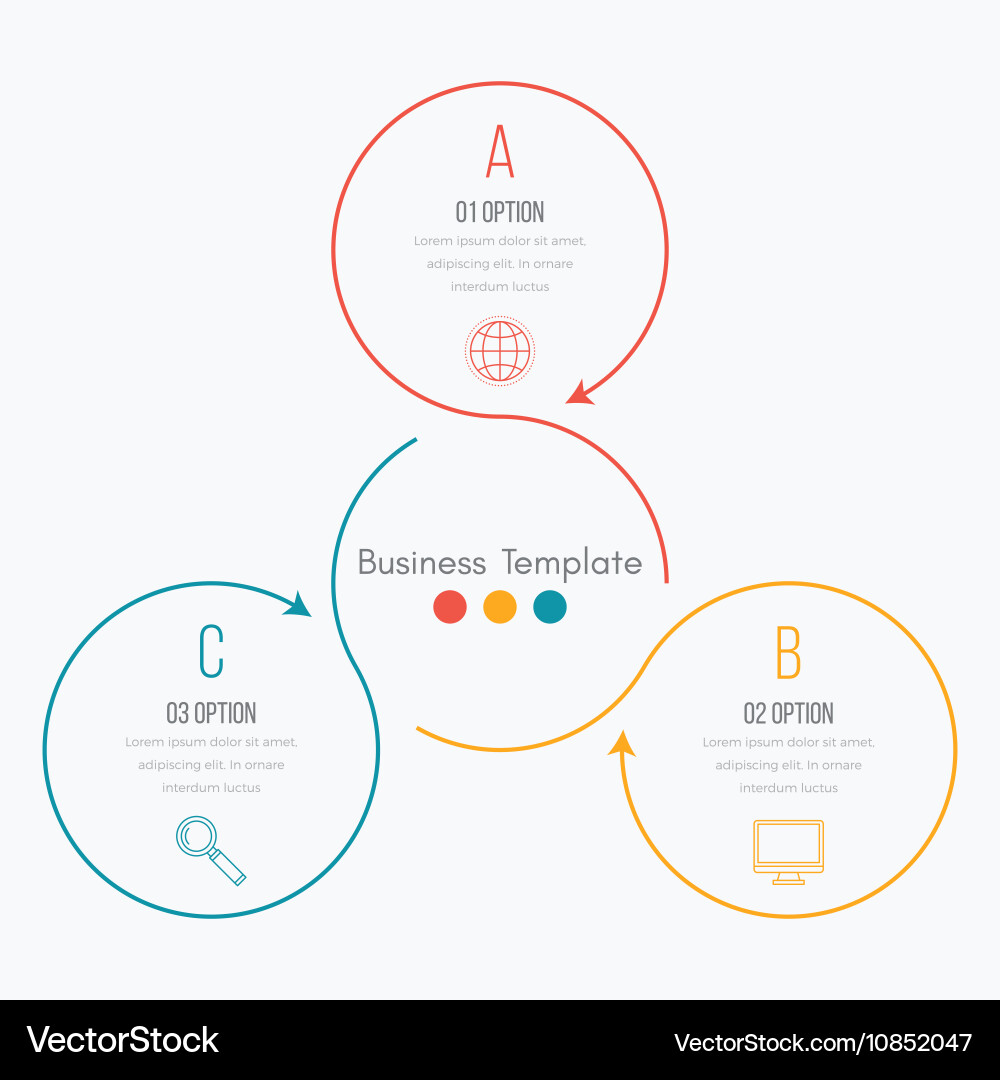 Linear Infographic Step Chart Vector Image
