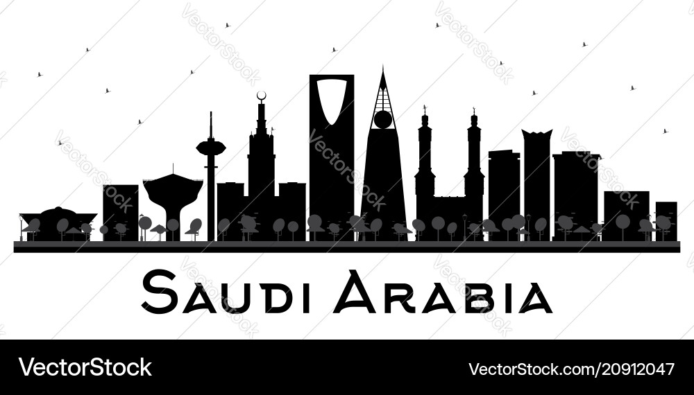 Saudi Arabia Skyline Silhouette Vector Image