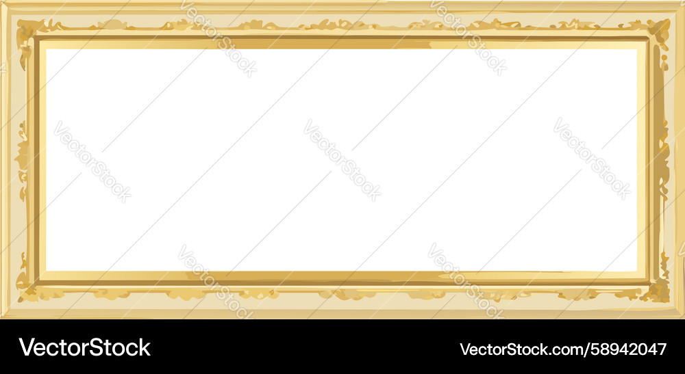 Simple blank horizontal frame versatile text Vector Image