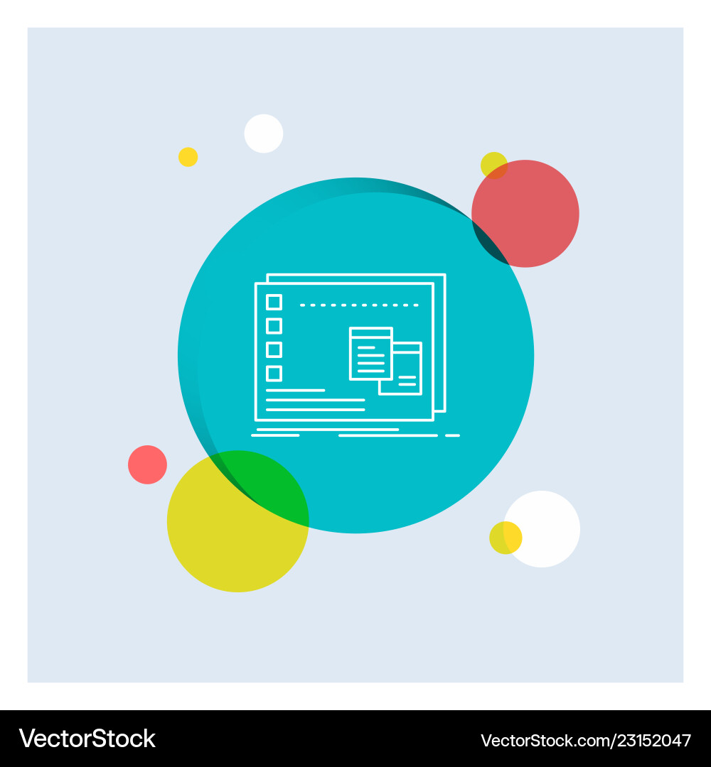 Window mac operational os program white line icon Window mac operational os program white line icon vector image
