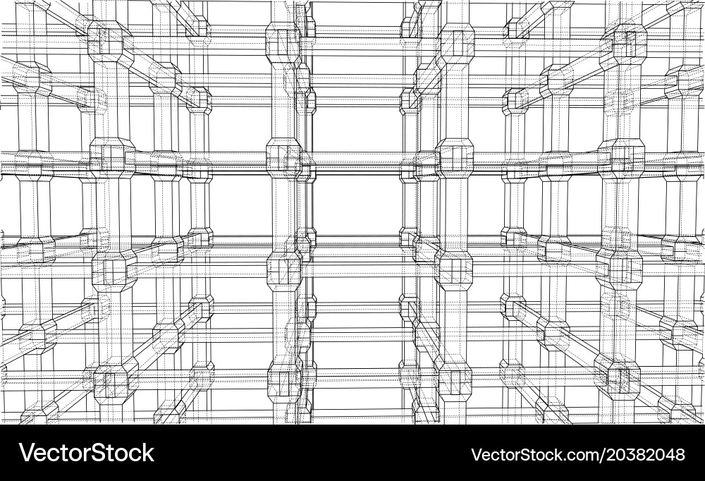 Abstract architecture vector image