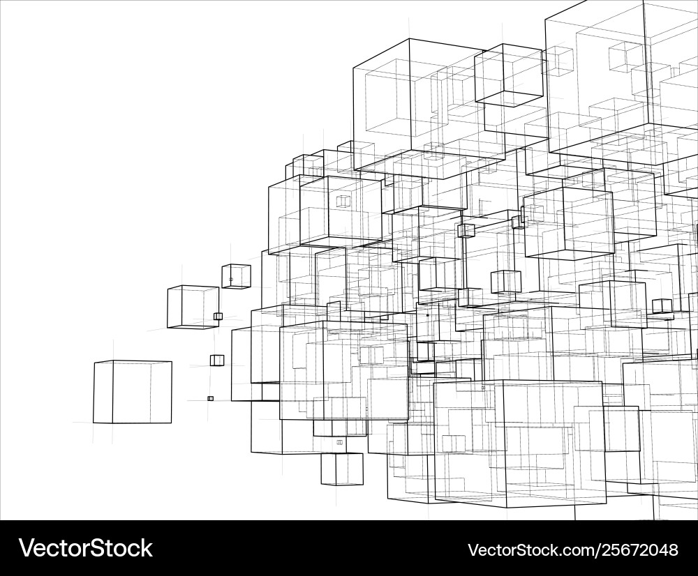 Abstract boxes background Abstract boxes background Vector Image