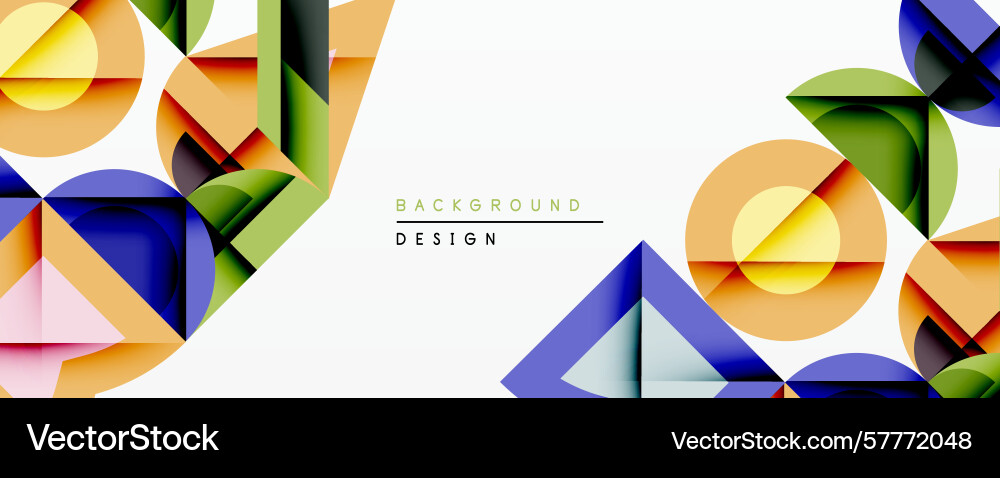 Abstract geometric shapes overlap creating Abstract geometric shapes overlap creating Vector Image