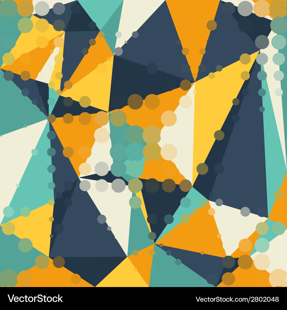 Abstract graphic background of polygon triangle vector image