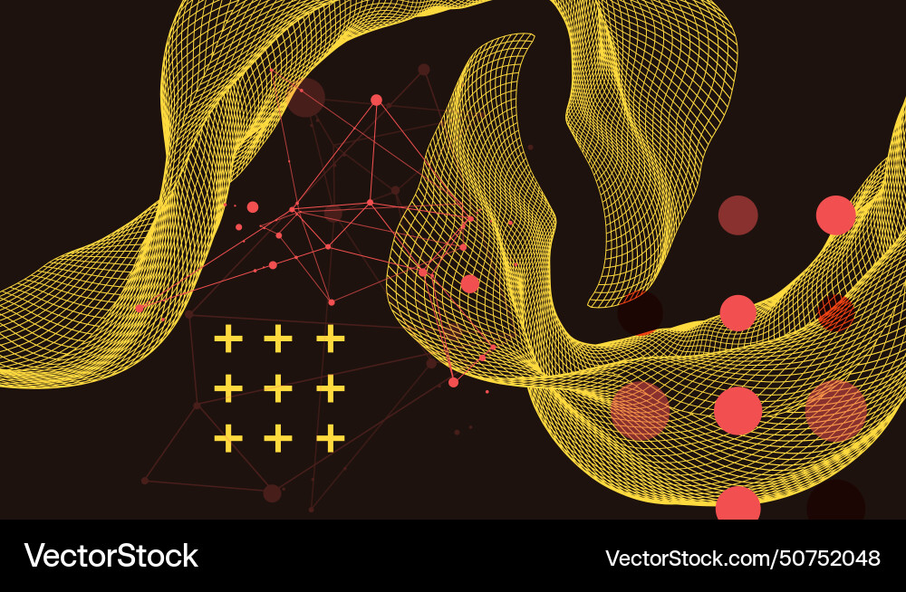 Abstract wave is made in a frame style template Abstract wave is made in a frame style template vector image