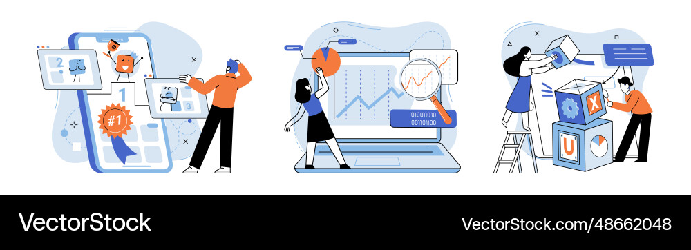 Application testing metaphor software Application testing metaphor software vector image