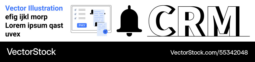 Crm dashboard notification with contact list Crm dashboard notification with contact list vector image