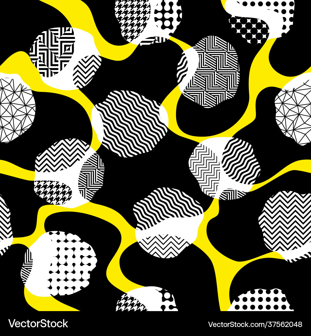 Geometric abstract pattern in patchwork style Geometric abstract pattern in patchwork style vector image