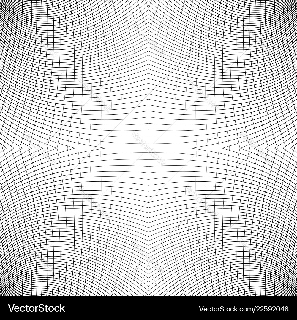 Grid of distorted dynamic lines repeatable curved Grid of distorted dynamic lines repeatable curved vector image
