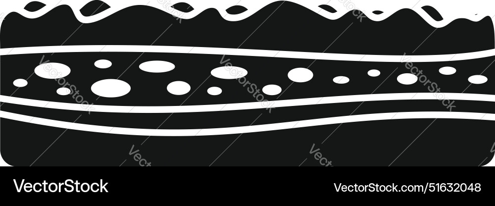 Ground layers showing different textures vector image