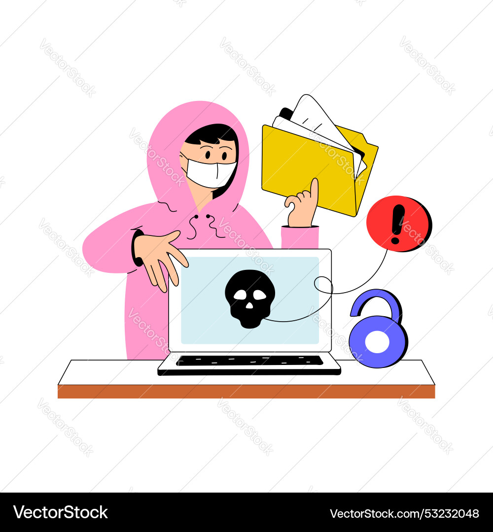 Hacker vector image