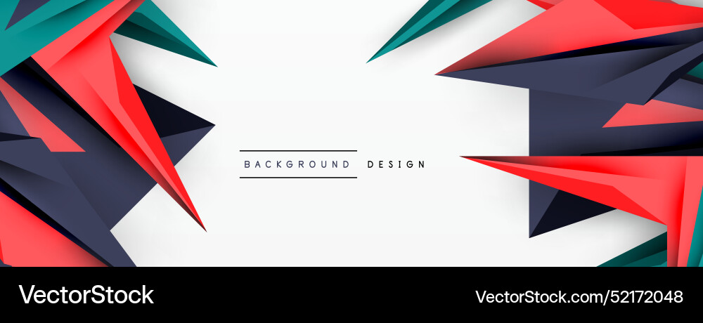 Minimal geometric abstract background low poly Minimal geometric abstract background low poly vector image