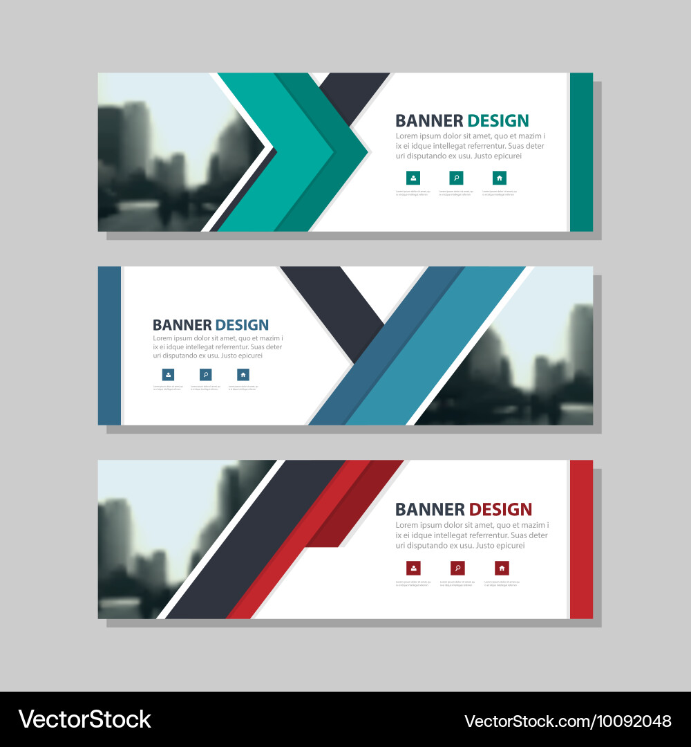 Modern Geometric Business Banner Vector Image