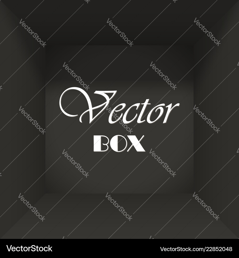 Open box abstract background for text Open box abstract background for text vector image