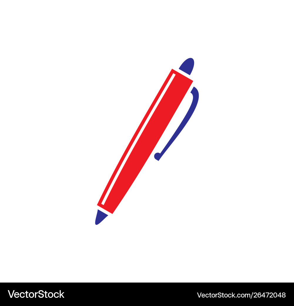 Pen icon on background for graphic and web design Pen icon on background for graphic and web design Vector Image