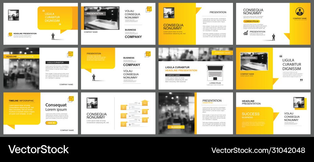 Presentation and slide layout template design Presentation and slide layout template design vector image