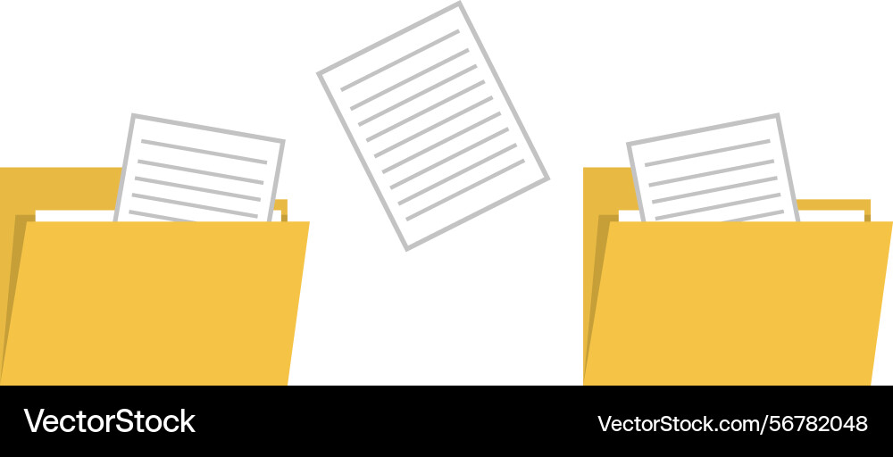 Transfer computer folder files Transfer computer folder files vector image