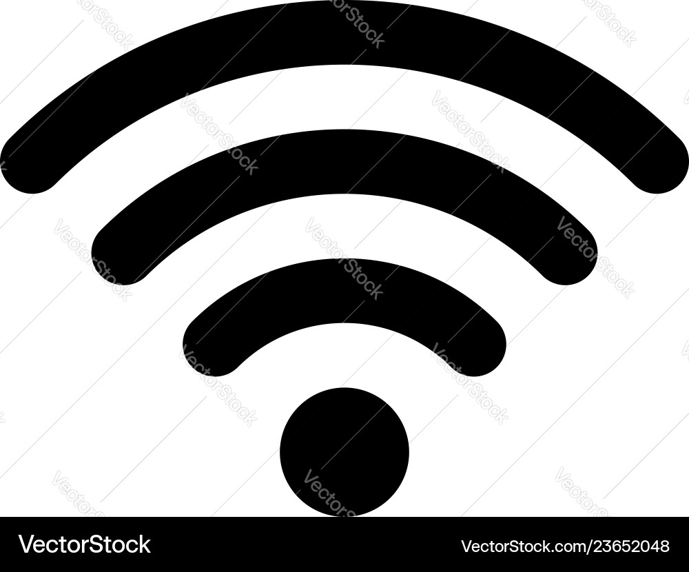 Wireless Internet Signal Icon Vector Image