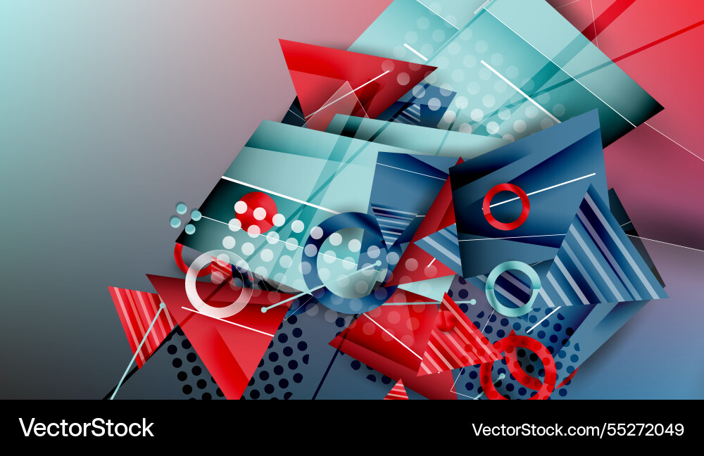 Abstract background - overlapping circles Vector Image