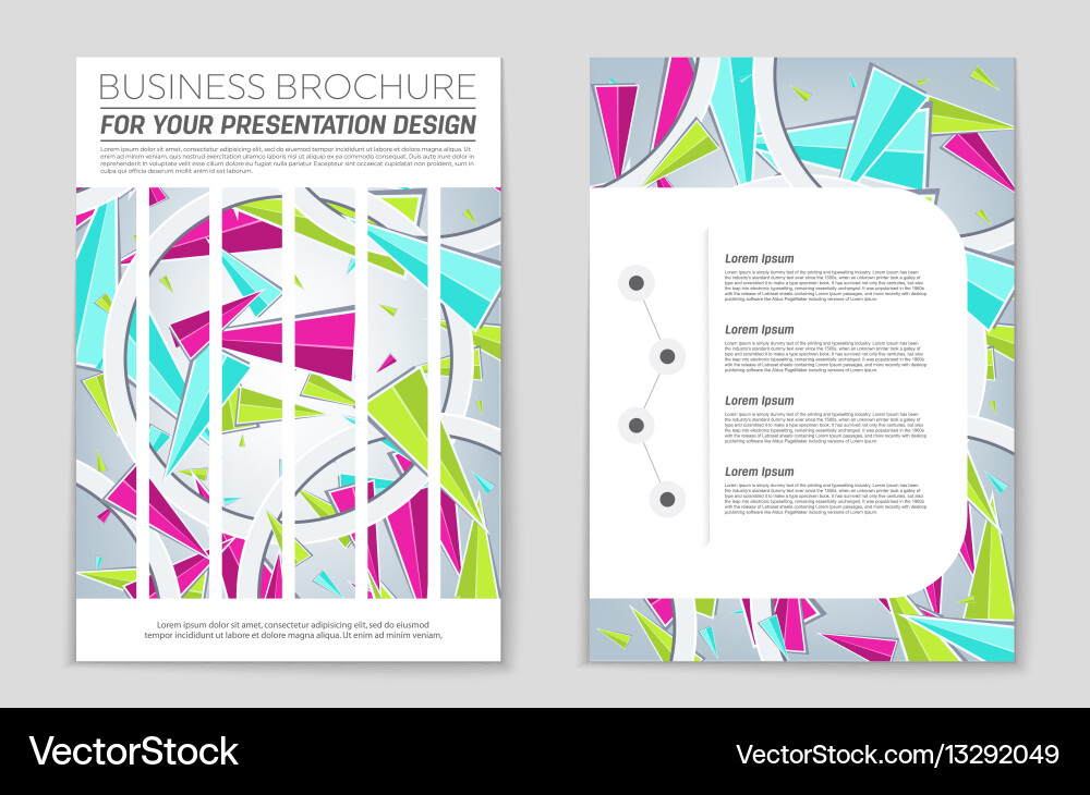 Abstract layout background set for art vector image