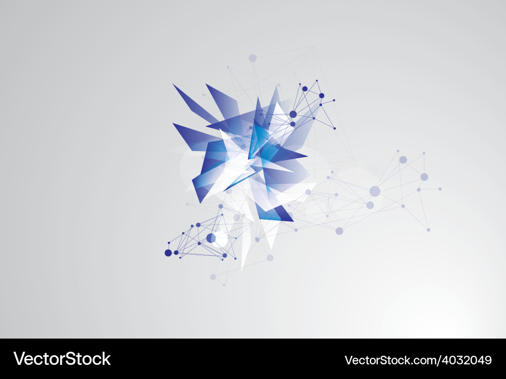 Abstract Tech Network Vector Image